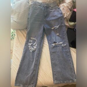 Loose Fit Casual Straight Leg Jeans